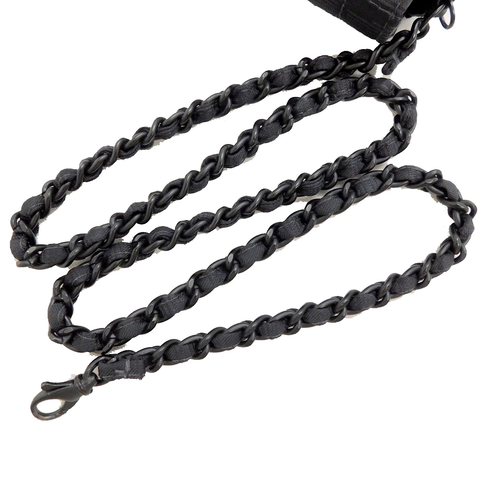 CHANEL New Travel Line Chain Nylon Black Shoulder Bag #2710 Rise