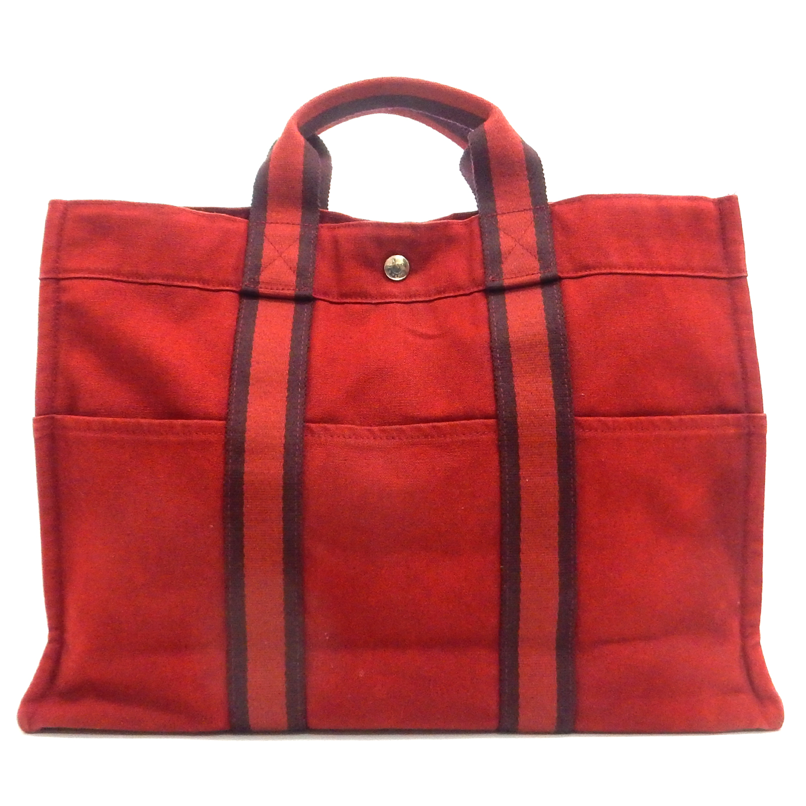 Vintage Hermes Sellier Paris Red PM Canvas Shoulder Bag – Shrimpton  Couture