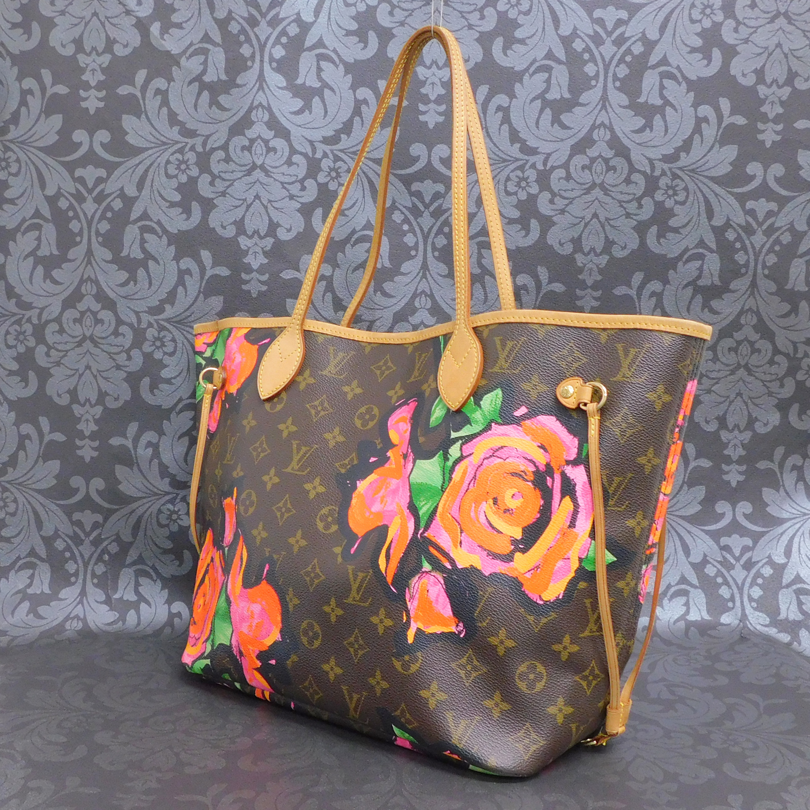 LOUIS VUITTON Monogram Rose Neverfull MM Tote Bag Shoulder Bag