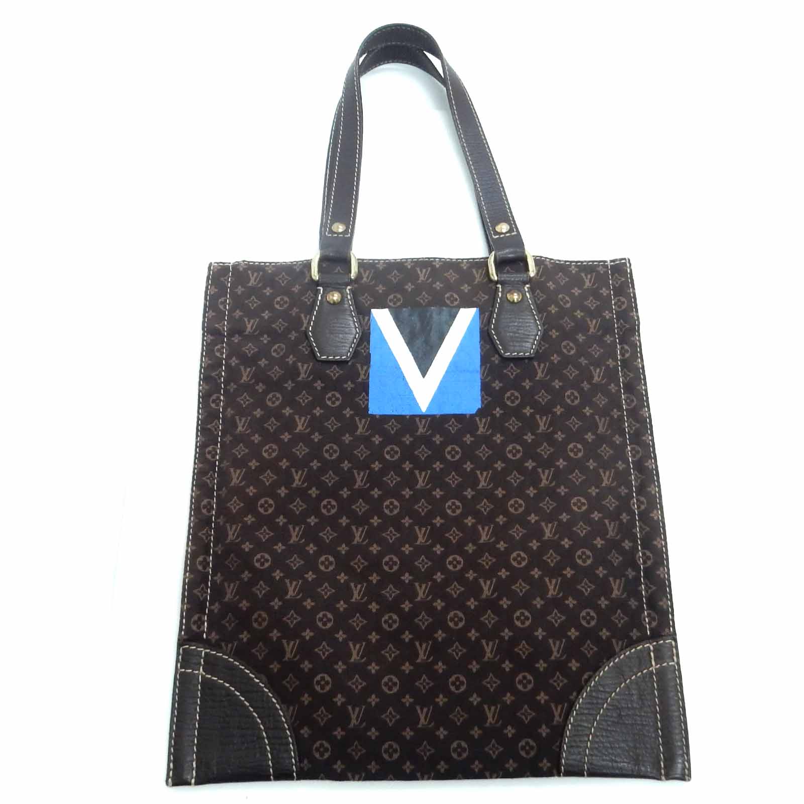 LOUIS VUITTON 2005 LV CUP MONOGRAM MINI LIN TANGIER Brown Tote Bag