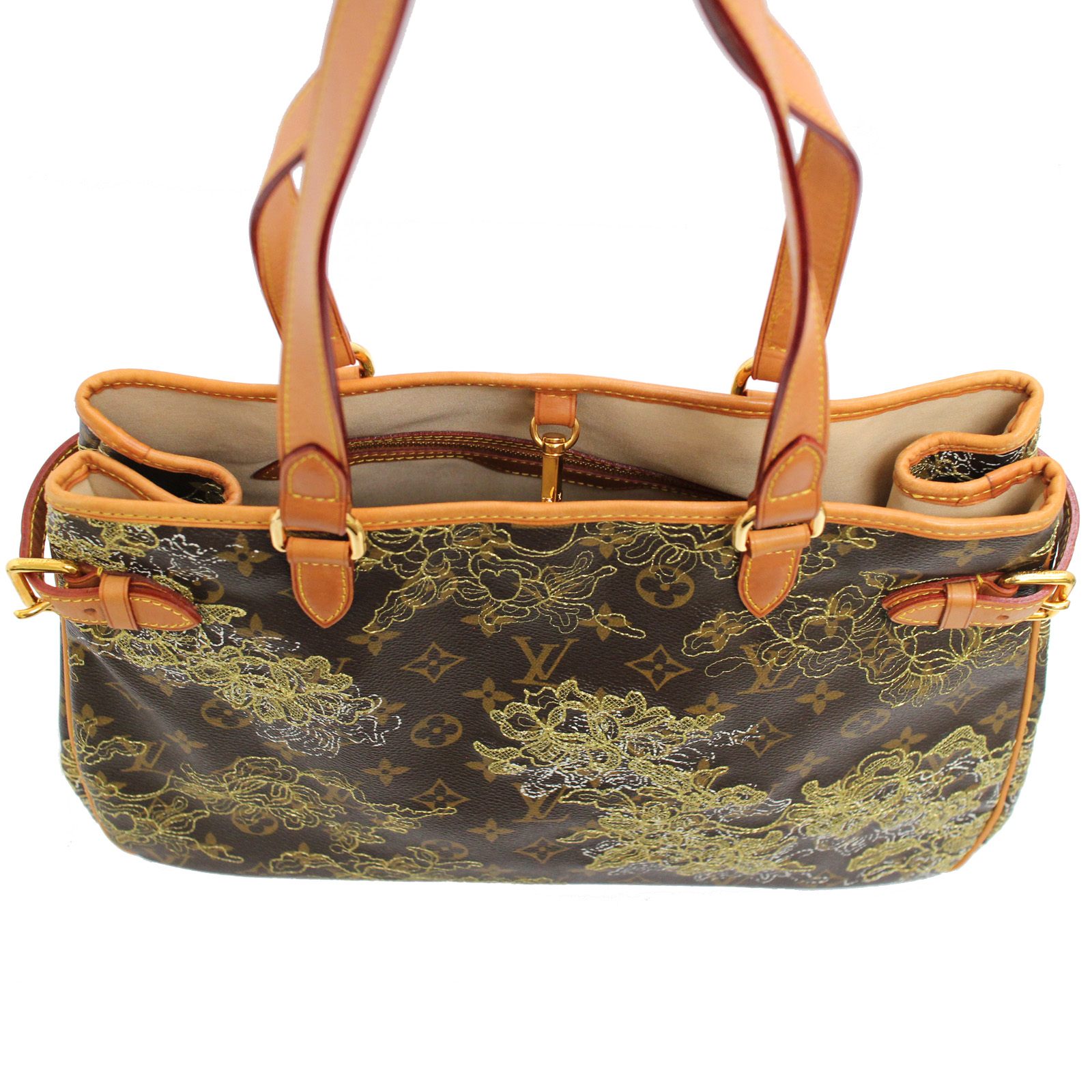 【Louis Vuitton】LV Batignolles Horizontal Tote【ランク:A】 Authentic Louis Vuitton Monogram Dentelle Batignolles
