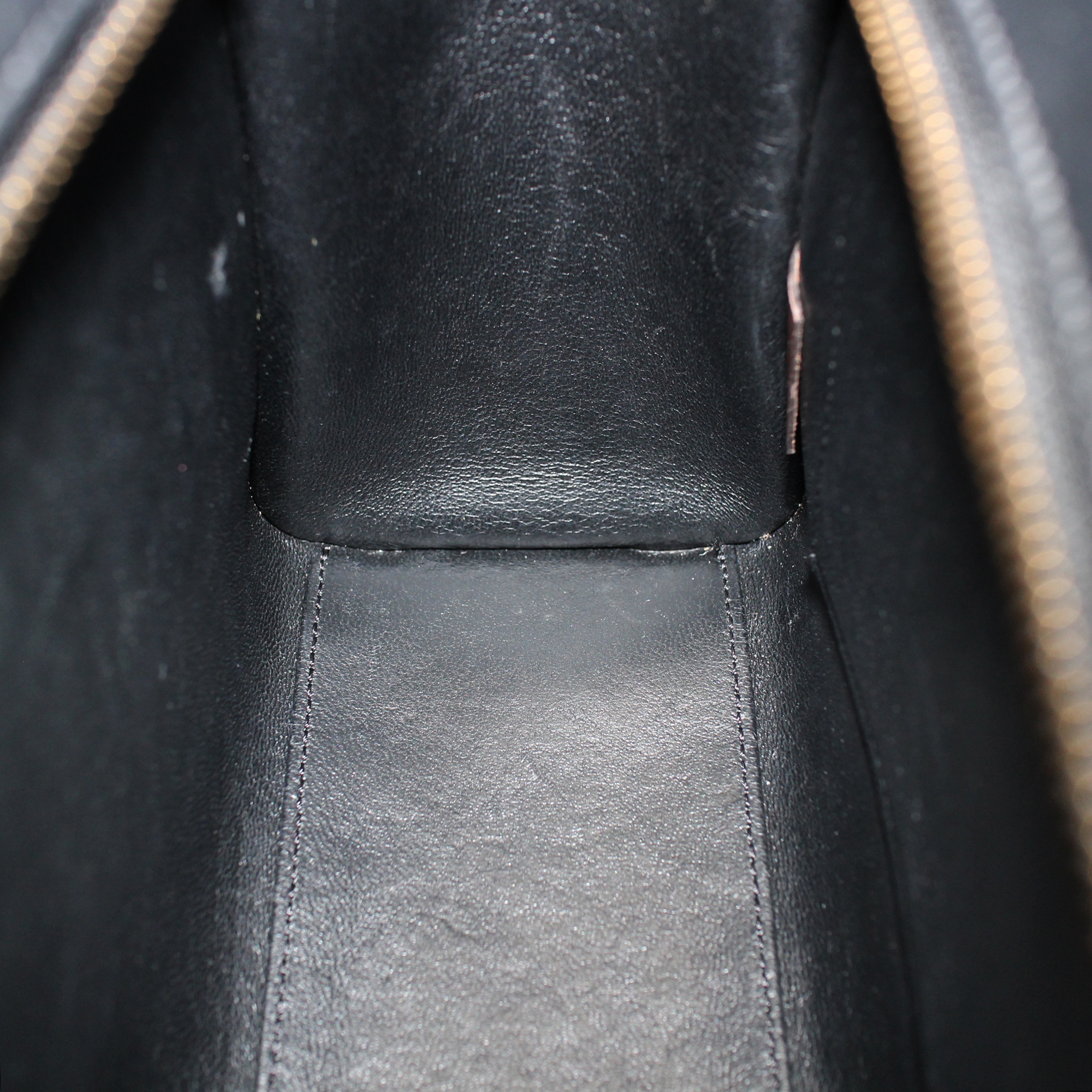 CELINE Luggage Nano shopper Calfskin Red Black Handbag CELINE Luggage Nano shopper Calfskin Red Black Handbag