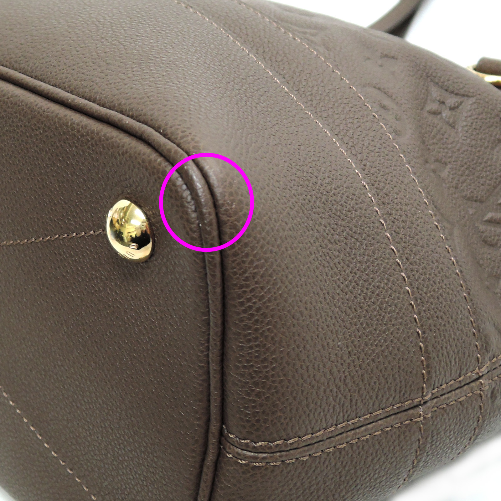 Citadine leather handbag Louis Vuitton Burgundy in Leather - 32711813