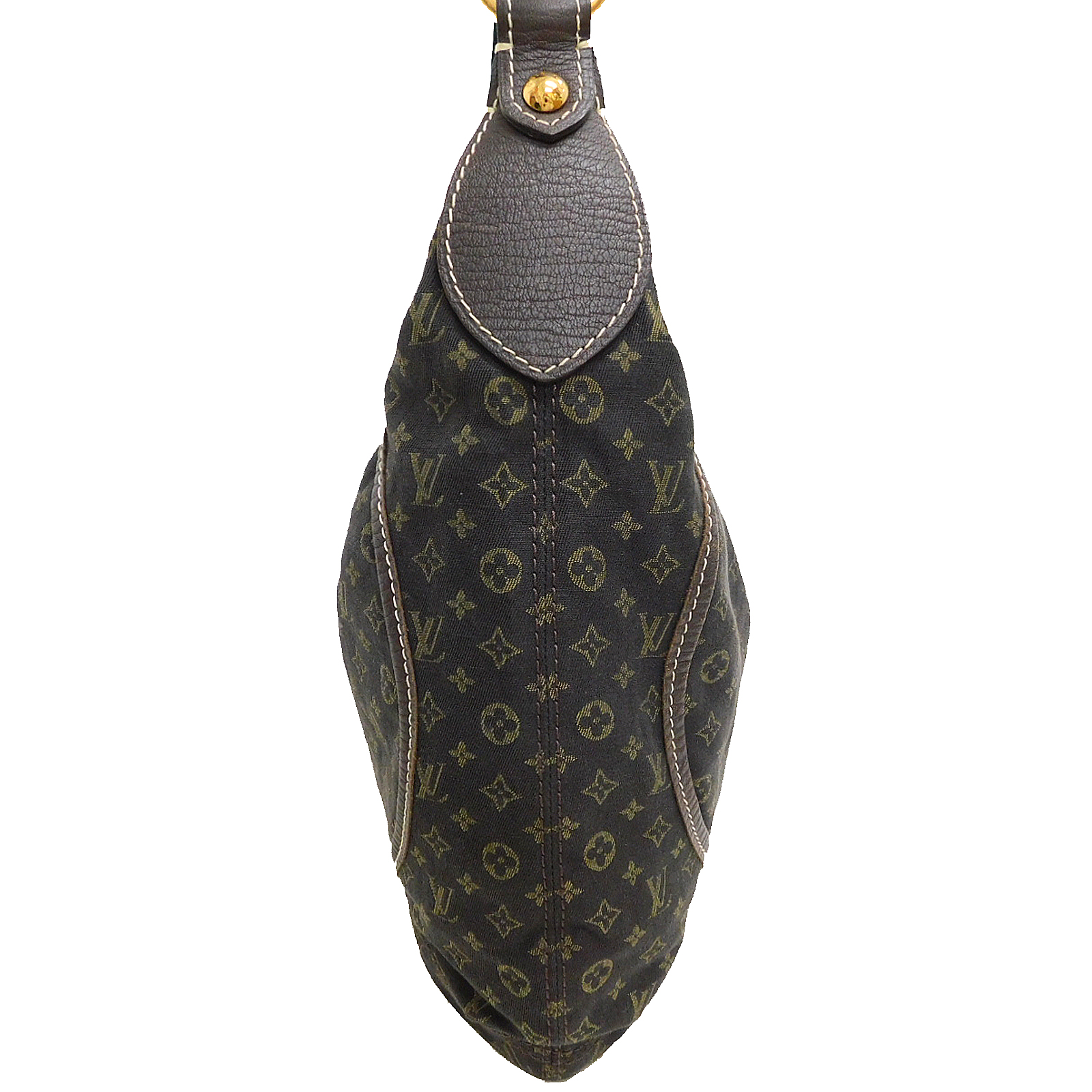 LOUIS VUITTON Monogram Mini Lin Canvas Manon MM Brown LOUIS VUITTON Monogram Mini Lin Canvas Manon MM Brown