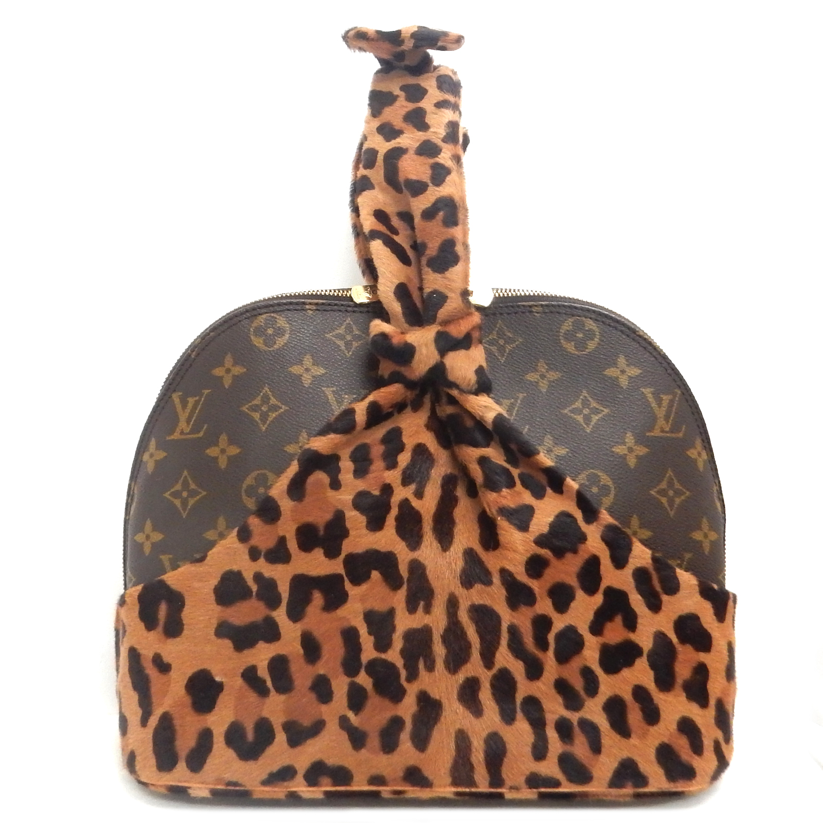 Rise-on LOUIS VUITTON Azzedine Alaia Alma Monogram Leopard Bag Handbag #1 | eBay